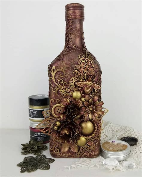 altered bottle inspired by @olushka2102 'altered vase tutorial' I hope ...