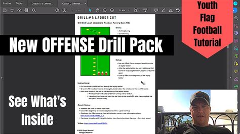 Youth Flag Football Offense Drill Pack | 20 TOP Drills for Youth Flag ...