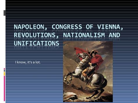 Napoleon, Congress Of Vienna, Nationalism