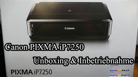 Canon PIXMA iP7250 [Unboxing & Inbetriebnahme] - YouTube