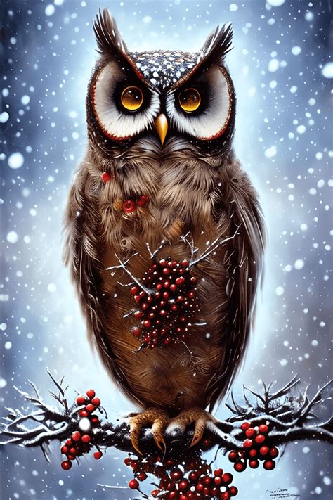 Owl Fantasy Graphic · Creative Fabrica