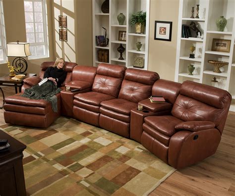 Jitterbug Four Seat Sectional by Southern Motion | Motion Furniture ...