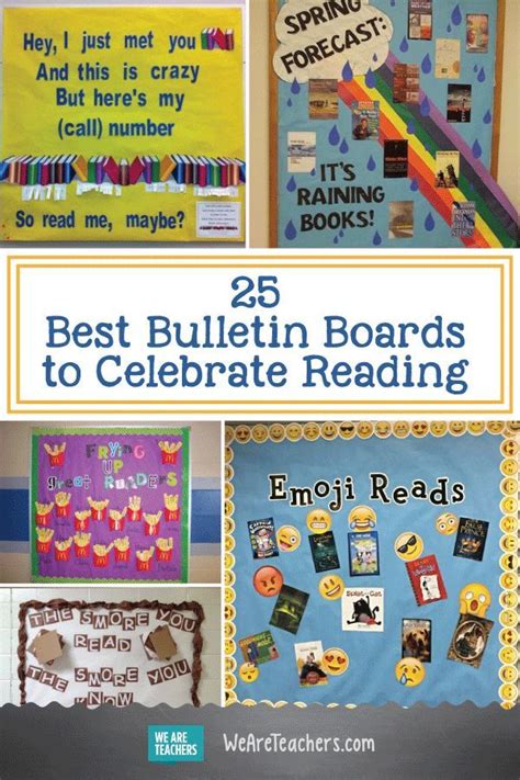 25 Best Bulletin Boards to Celebrate Reading | School library decor ...