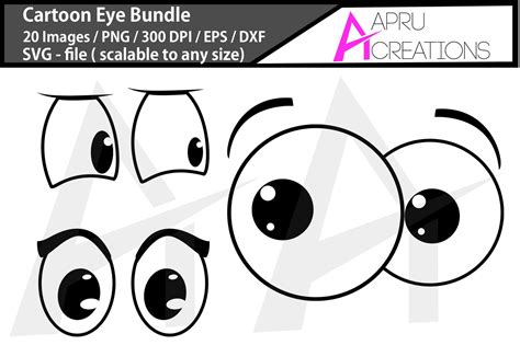 Cartoon Eyes Bundle / Cartoon Eye Svg Bundle / Cartoon Eyes Vector - Etsy