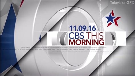 CBS This Morning Election Open and Eye Opener 2016 (7am) - YouTube