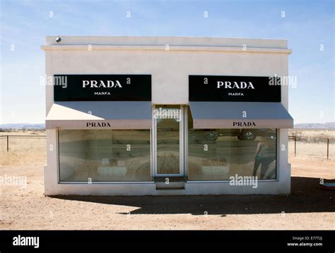 Prada store art installation in the desert in Valentine Texas Stock Photo, Royalty Free Image ...