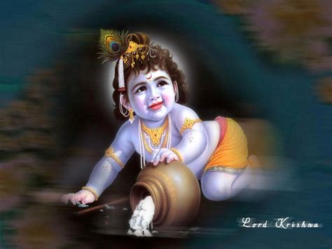 Bal Krishna Makhan Chor Wallpaper | HD Wallpapers