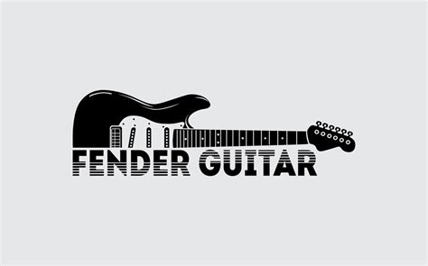 Premium Vector | Fender Guitar Logo With Original Shape Design inspiration