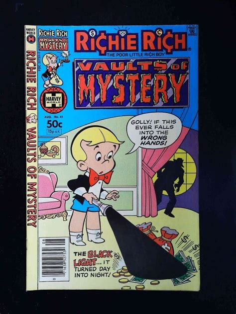 Richie Rich Vault Of Mystery #41 Harvey Comics 1981 Vf- Newsstand ...