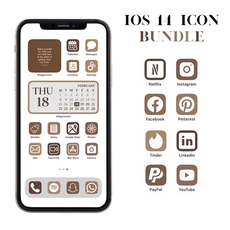 Brown iPhone Icons Ios 14 Icons App Icons Ios 14 - Etsy