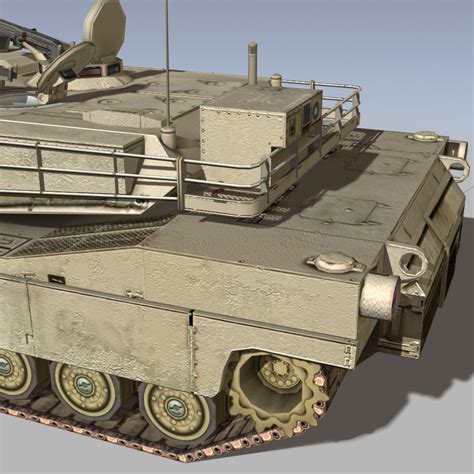 m1 abrams tank 3d model