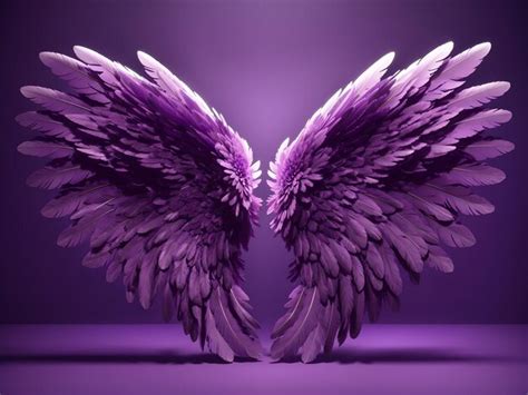 Premium AI Image | Angel Wings Background Digital Backdrop