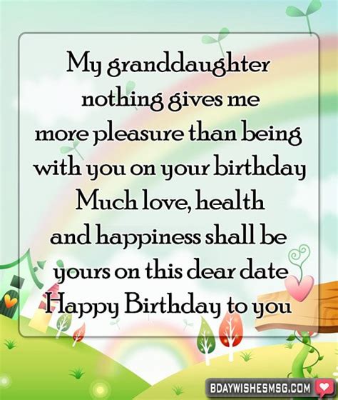 Granddaughter Birthday Quotes