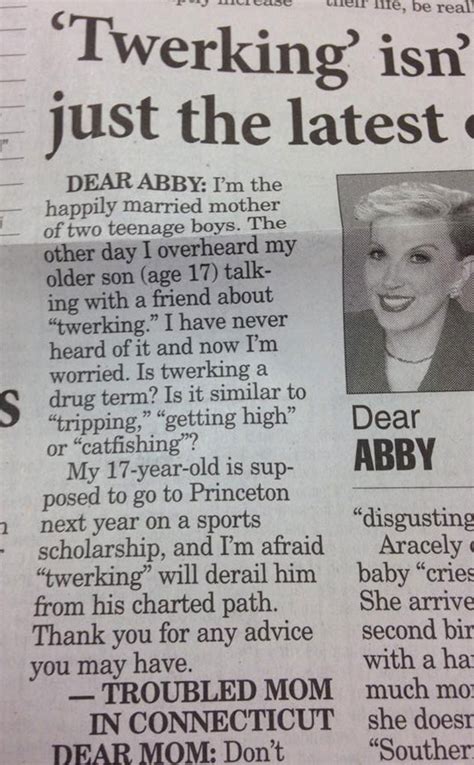 If My Kid Is Twerking, Does That Mean He's on Drugs?—Read the Most Clueless Dear Abby Letter ...