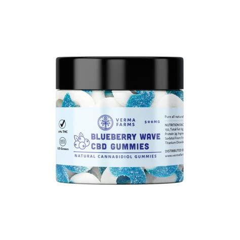 CBD Gummies - Blueberry Wave - 500mg