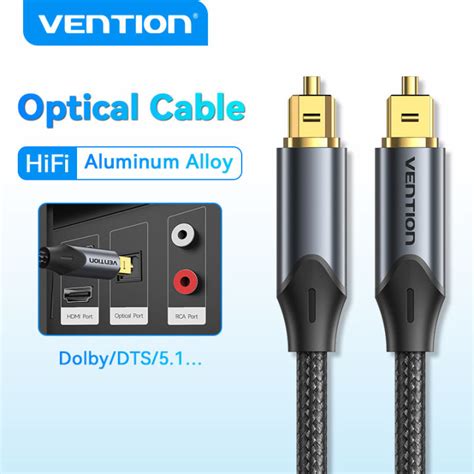 Vention Optical Audio Cable Fiber Digital for Blu-ray CD DVD Toslink Digital SPDIF Coaxial Cable ...