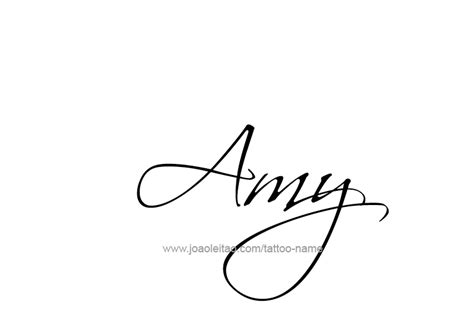 Amy Name Tattoo Designs