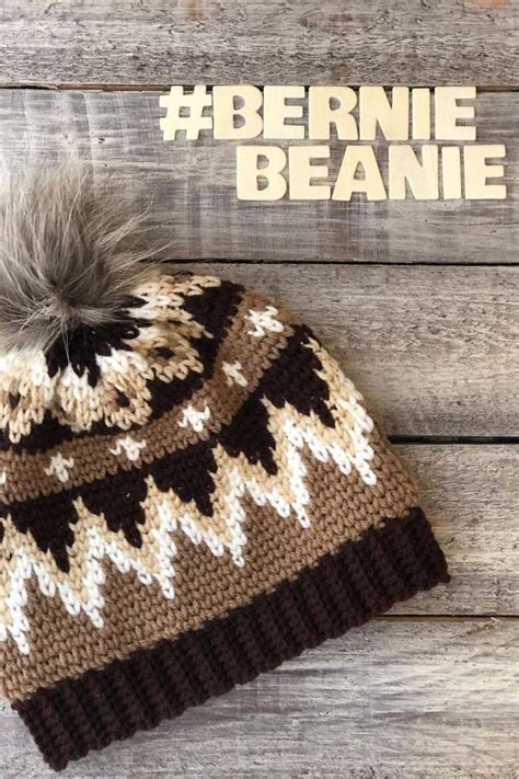 Bernie Sanders Crochet Beanie – Crochet