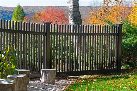 Black PVC Vinyl Picket Fence from Illusions Vinyl Fence - Traditional ...