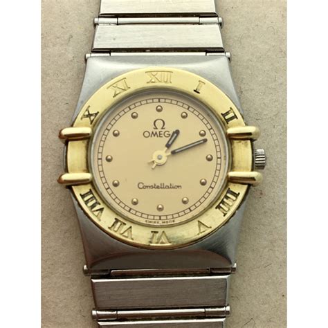 Omega Constellation Ladies 18k Gold and Stainless Steel Quartz Watch ...