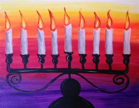 Menorah - Pinot's Palette Painting