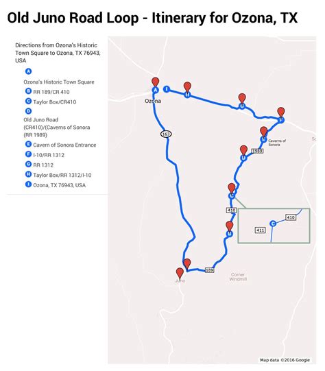 Old Juno Road Itinerary :: Ozona, Texas