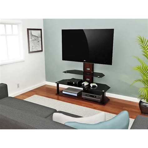 Z-Line Designs Catera 45 inch TV Stand Cherry and Black ZL527-48SU