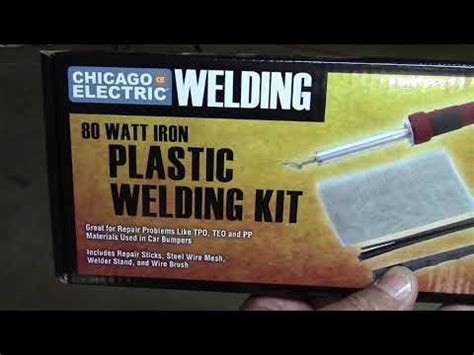 Harbor Freight Plastic Welder Review. Chicago Electric 80 Watt Plastic Welding Kit item 60662 ...