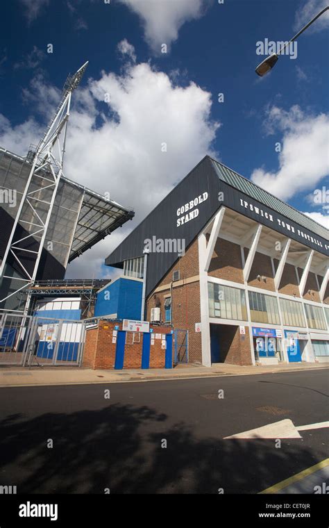 Exterior of Ipswich Town Football Club stadium at Portman Road Stock ...