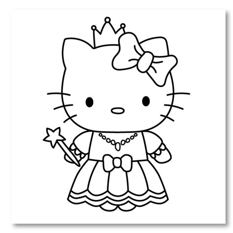 Hello Kitty Mermaid Coloring Page - Coloring Home Club