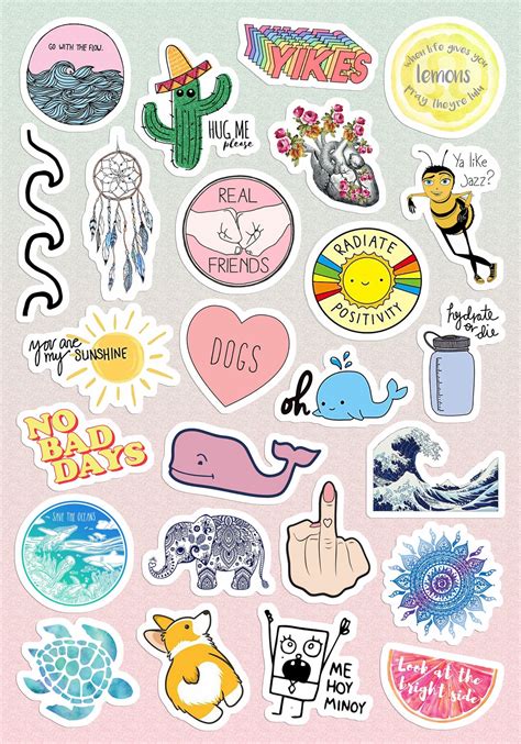 Small & Large Aesthetic Stickers for Phone Case 11 Inc - Etsy