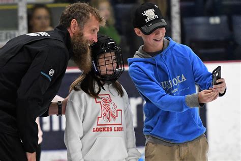 Joe Thornton spent a few hours skating alongside young fans, signing ...