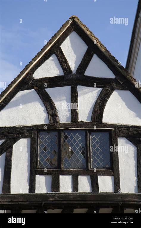 Tudor style roof top Stock Photo - Alamy