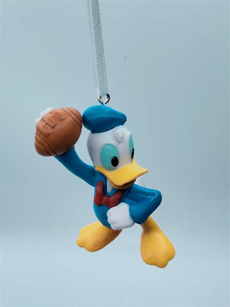 Donald Duck Christmas Tree Ornament Playing Football - Etsy