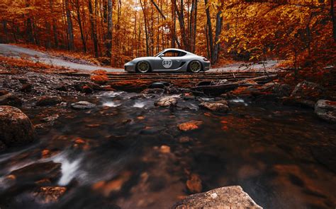 nature, Car, Trees, Forest, Fall, Vehicle, Leaves, Long Exposure, Stream, Stones, Road, Rock ...