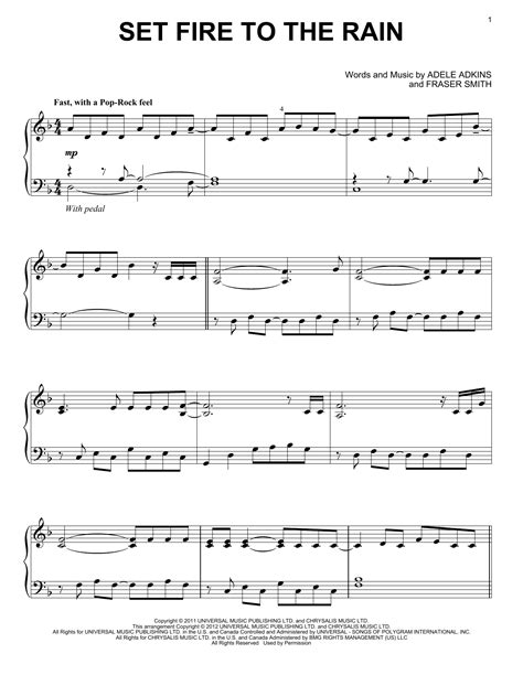 Set Fire To The Rain | Sheet Music Direct