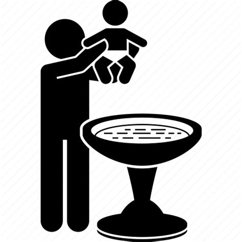 Baby, baptism, baptist, baptize, baptized, church, water icon - Download on Iconfinder