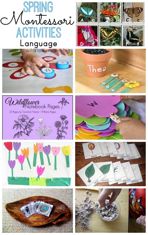 Montessori Spring Activities - Wildflower Ramblings