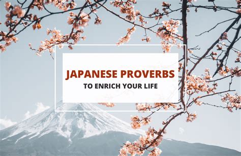 Unique Japanese Proverbs and Their Meanings - Symbol Sage