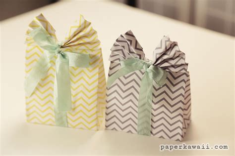 Origami Gift Bag Tutorial & Free Printable Patterns - Paper Kawaii ...