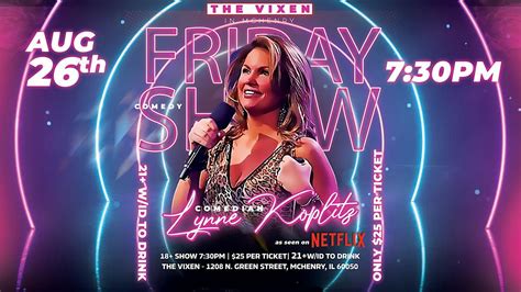 Lynne Koplitz Live Stand-Up Comedy Show, The Vixen, McHenry, 26 August 2022