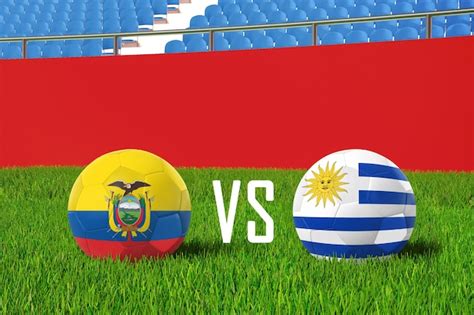 Premium Photo | Ecuador vs uruguay in stadium