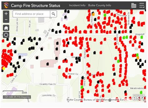 CAL FIRE releases map showing status of structures affected by Camp ...