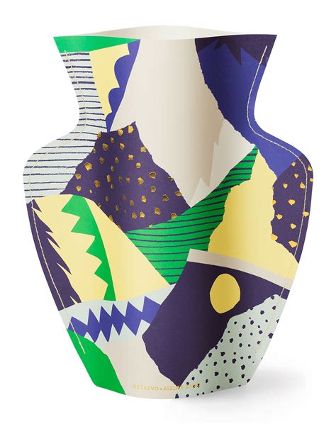 Paper Vase Stromboli by OCTAEVO | Paper vase, Handmade vase, French ...