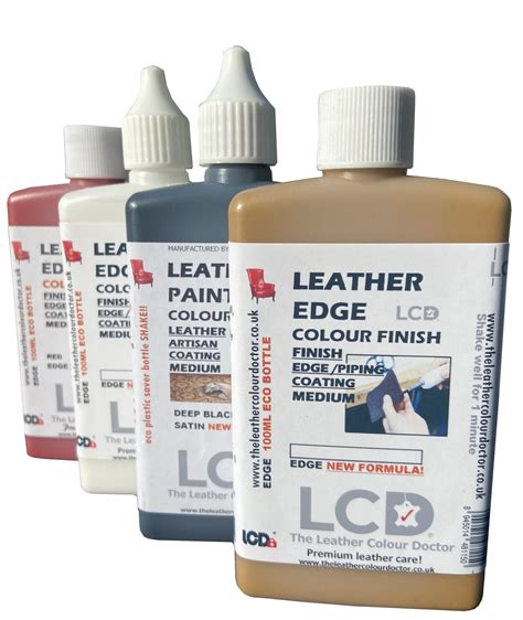 Leather edge paint tough durable flexible finish. - The Leather Colour Doctor