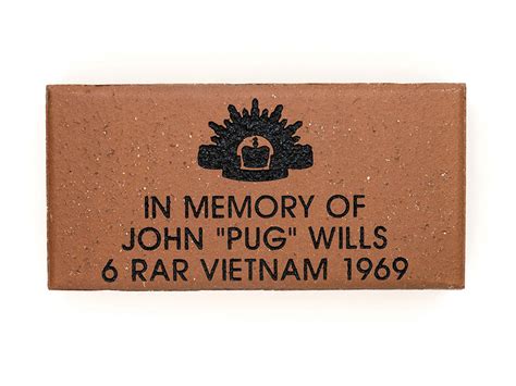 Design a Brick | Commemoration Products | Engraved name bricks and pavers