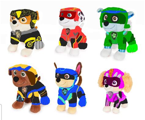 Paw patrol: the mighty movie plush dolls by braylau on DeviantArt