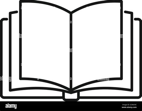 Storyteller open book icon. Outline storyteller open book vector icon ...