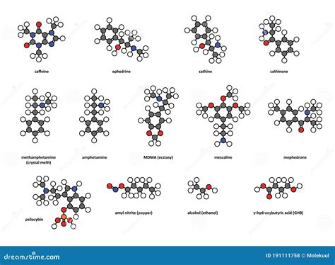 Methamphetamine Crystal Meth, Methamfetamine Stimulant Drug Molecule ...