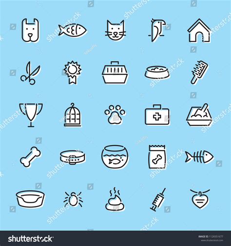 Pet Logo Design Template Set Vector Stock Vector (Royalty Free ...